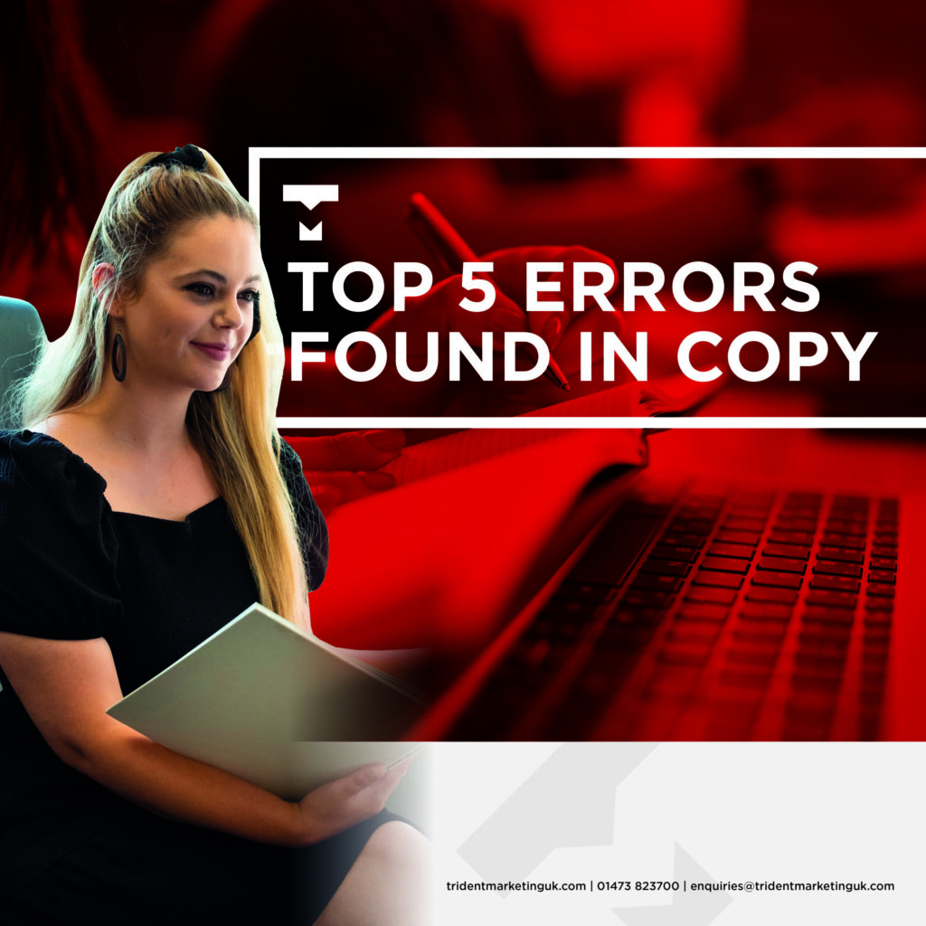 TOP 5 ERRORS FOUND IN COPY