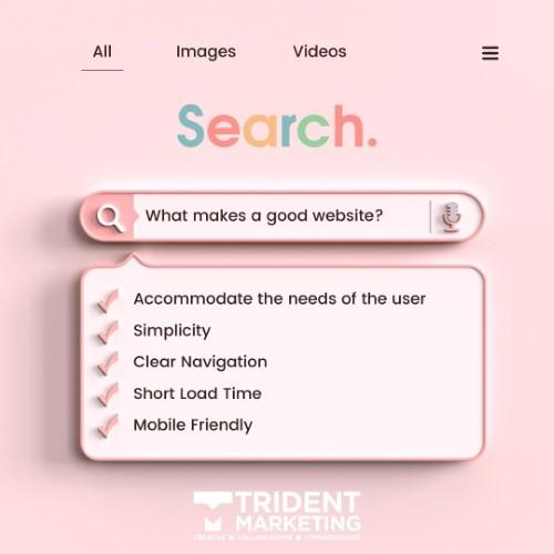 Trident Marketing What makes a good website Custom